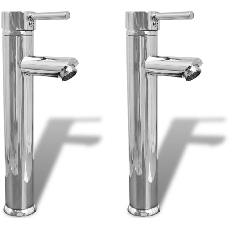 foto del prodotto vidaxl rubinetti miscelatori da bagno 2 pz cromati