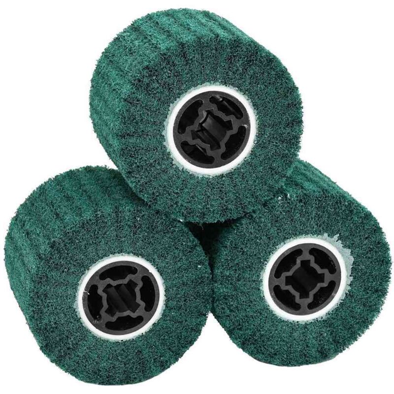 foto del prodotto vidaxl rulli da levigatura 3 pcs 180 grit fibre sintetiche