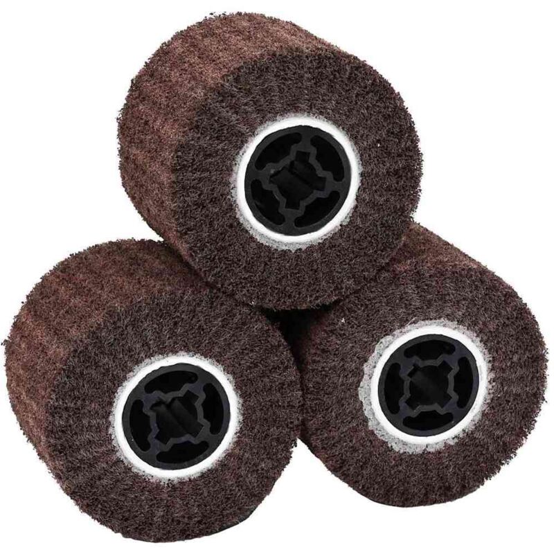 foto del prodotto vidaxl rulli per carteggiatura 3 pcs 120 grit fibre sintetiche