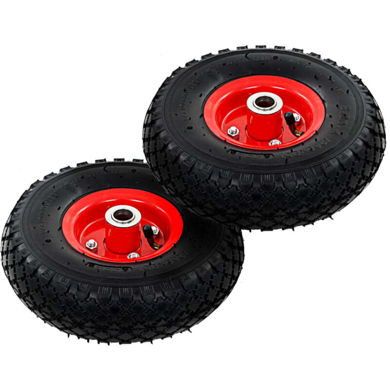 foto del prodotto vidaxl ruote carrello a mano 2 pz gomma 3.00 4 260x85 