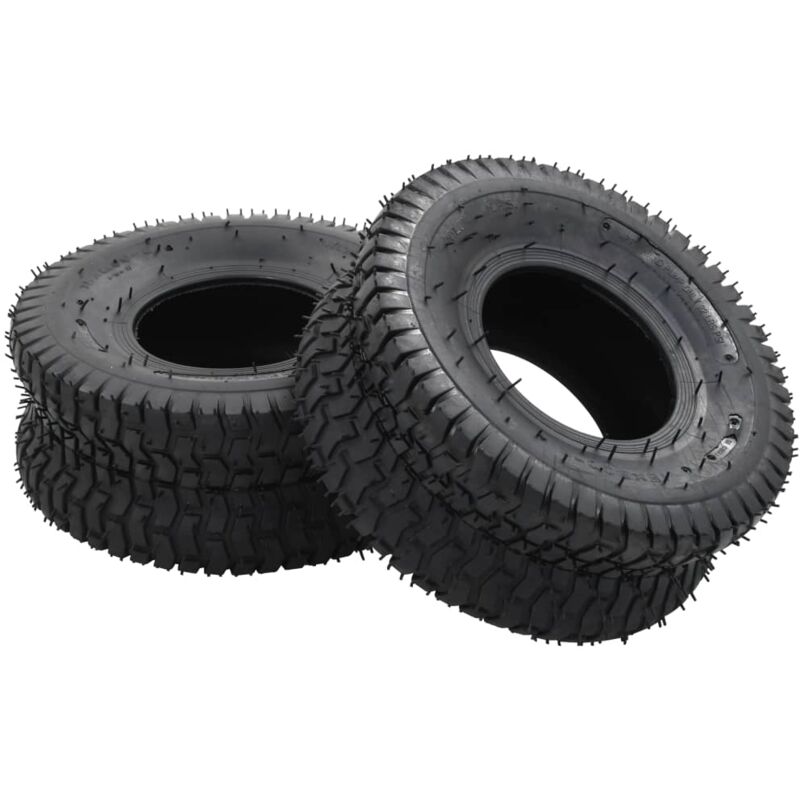 foto del prodotto vidaxl ruote per carriola 2 pz 15 x 6.00 6 4pr in gomma nera