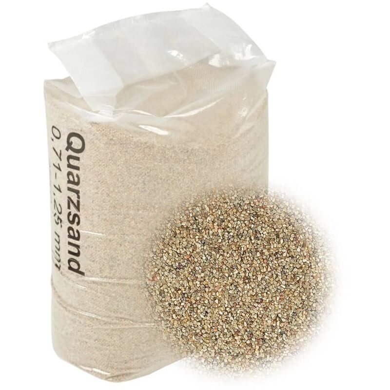 foto del prodotto vidaxl sabbia filtrante 25 kg 0,71 1,25 mm