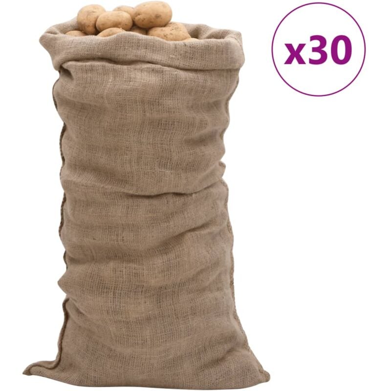 foto del prodotto vidaxl sacchi di iuta 30pz 65x135 cm 100 iuta 220 gsm