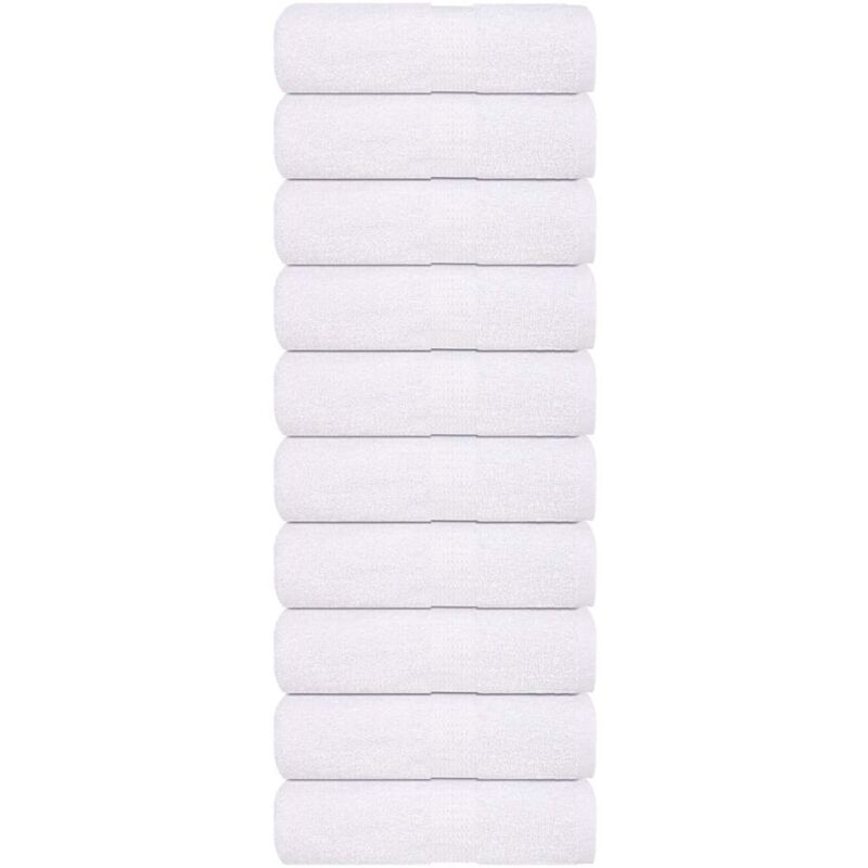 foto del prodotto vidaxl salviette 10 pz bianche 15x21 cm 360 g m 100 cotone