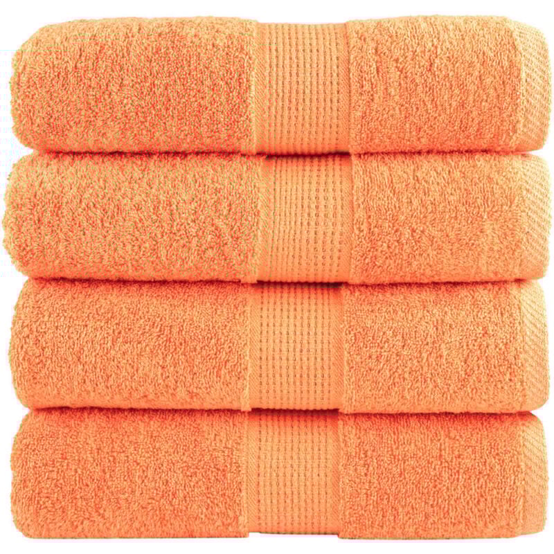 foto del prodotto vidaxl salviette premium solund 4 pz arancioni 30x30 cm 600 g m 