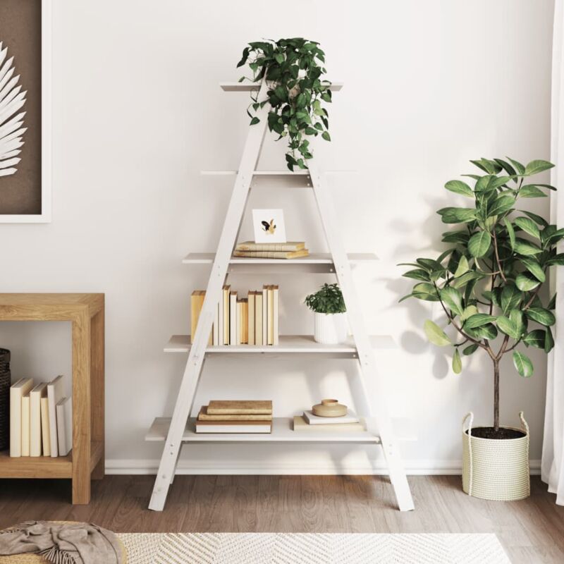 foto del prodotto vidaxl scaffale 5 ripiani a forma di a 110x40x180,5 cm massello pino