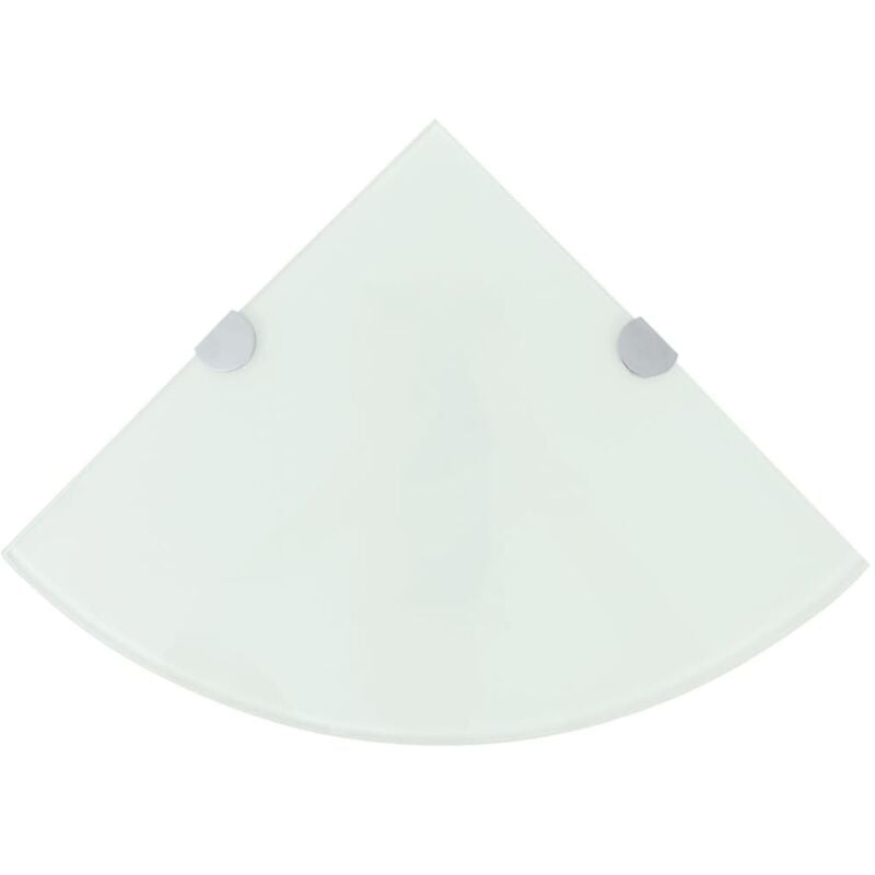 foto del prodotto vidaxl scaffale angolare con supporto in cristallo vetro chiaro 25x25 cm
