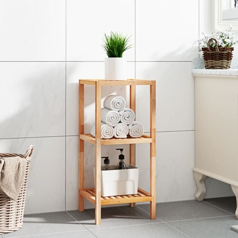 foto del prodotto vidaxl scaffale da bagno 36x36x79 cm in legno massello di noce