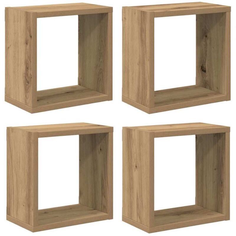 foto del prodotto vidaxl scaffale da parete rovere artigianale legno multistrato