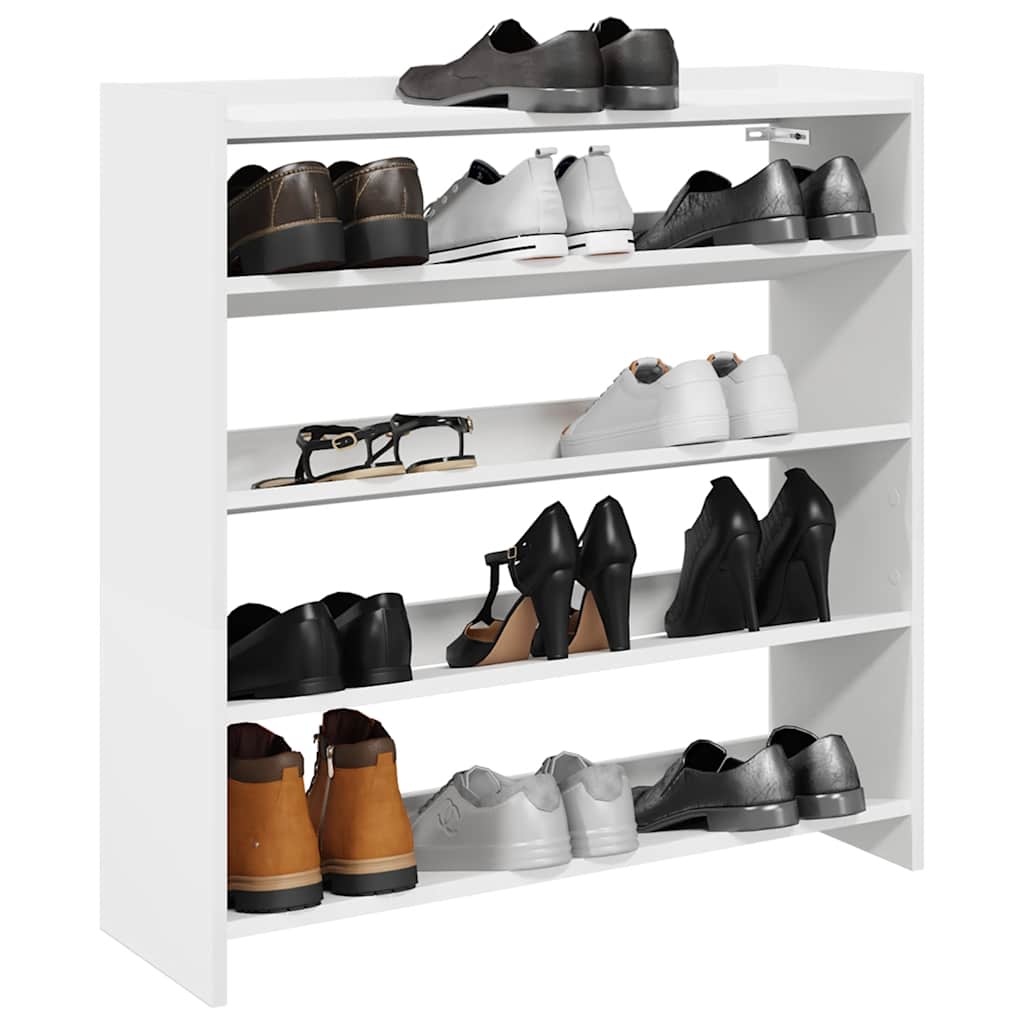 foto del prodotto vidaxl scarpiera bianca 80x25x81 cm in legno multistrato