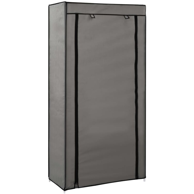 foto del prodotto vidaxl scarpiera coperta grigia 58x28x106 cm in tessuto