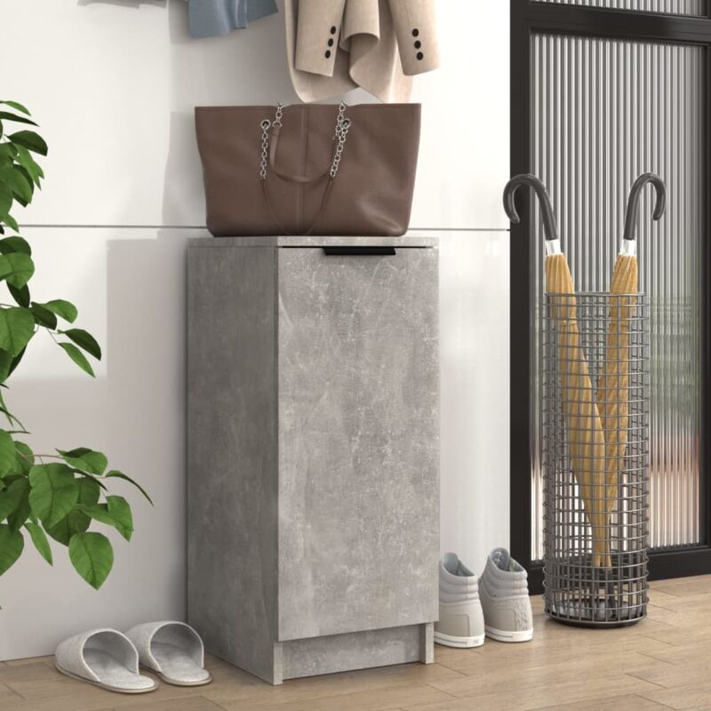 foto del prodotto vidaxl scarpiera grigio cemento 30x35x70 cm in legno multistrato