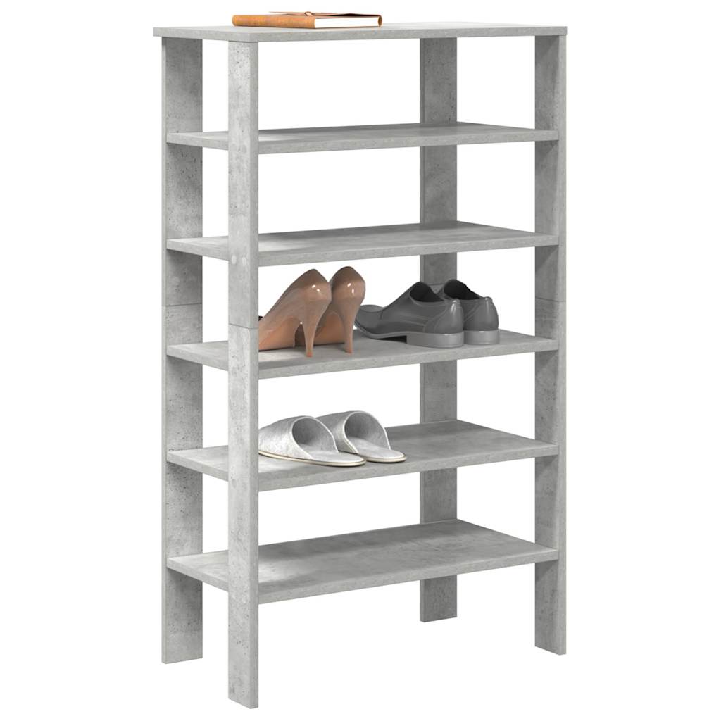 foto del prodotto vidaxl scarpiera grigio cemento 61x32x105 cm in truciolato