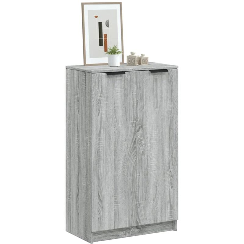 foto del prodotto vidaxl scarpiera grigio sonoma 59x35x100 cm in legno multistrato