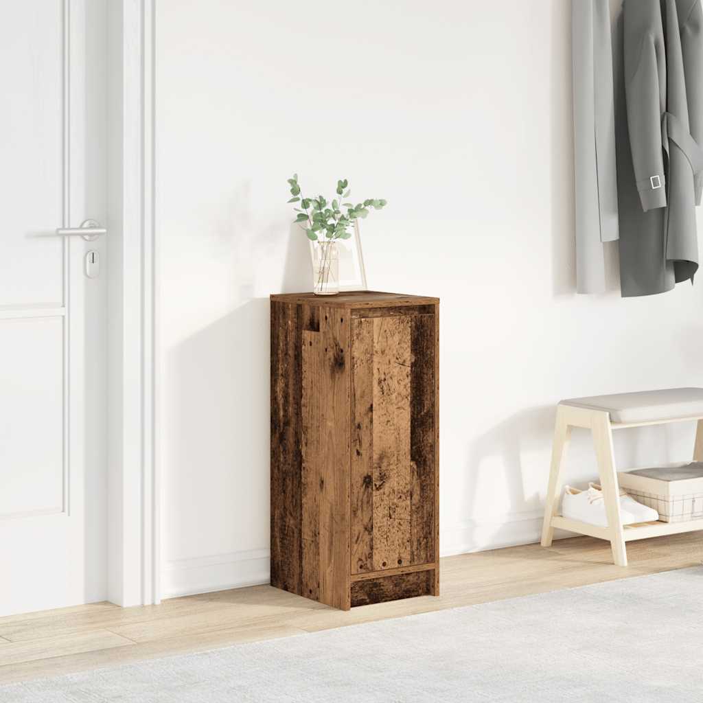 foto del prodotto vidaxl scarpiera legno antico 29,5x34x76 cm in legno multistrato