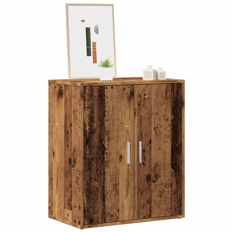 foto del prodotto vidaxl scarpiera legno vecchio 60x35x70 cm in legno multistrato