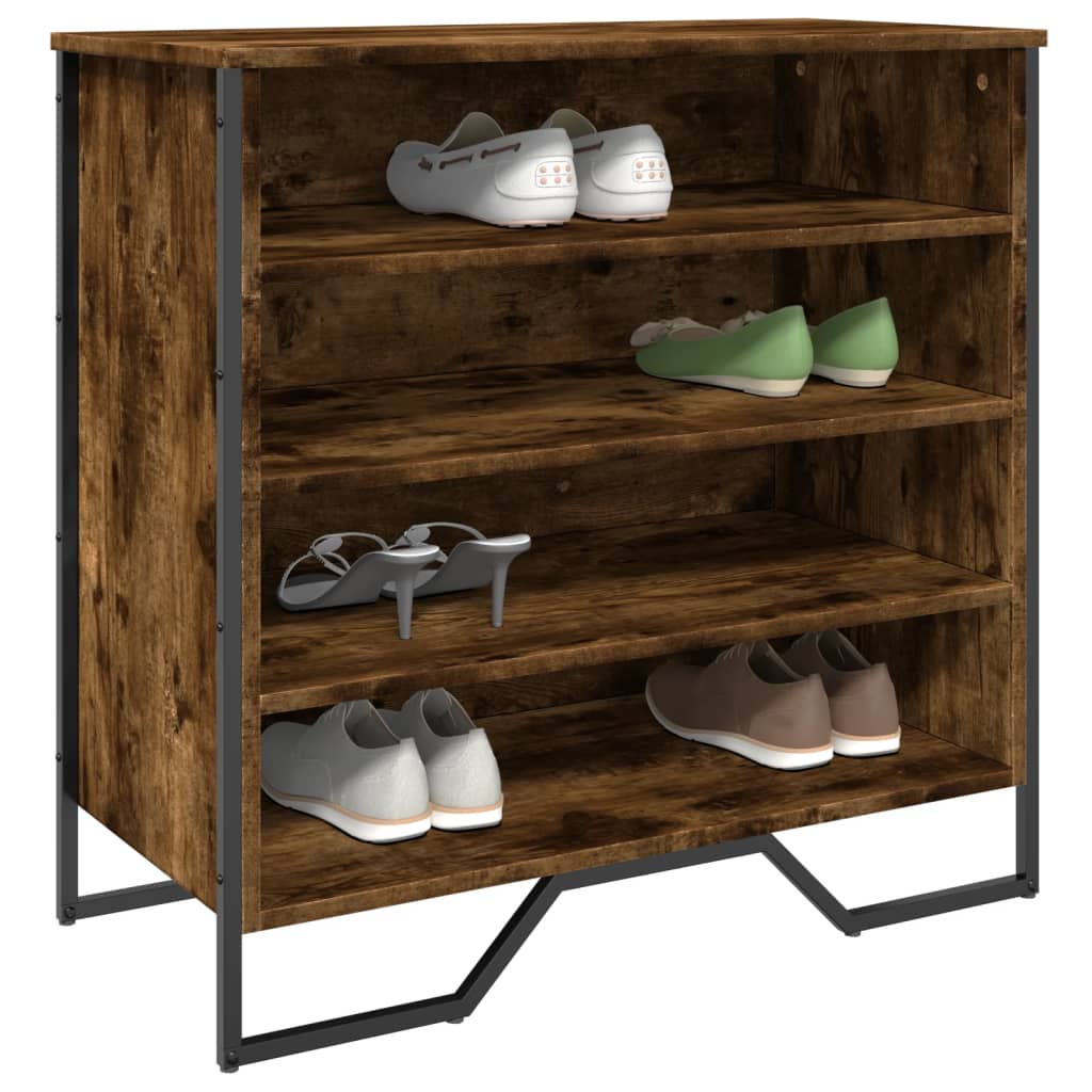 foto del prodotto vidaxl scarpiera rovere fumo 80x38x78 cm in truciolato