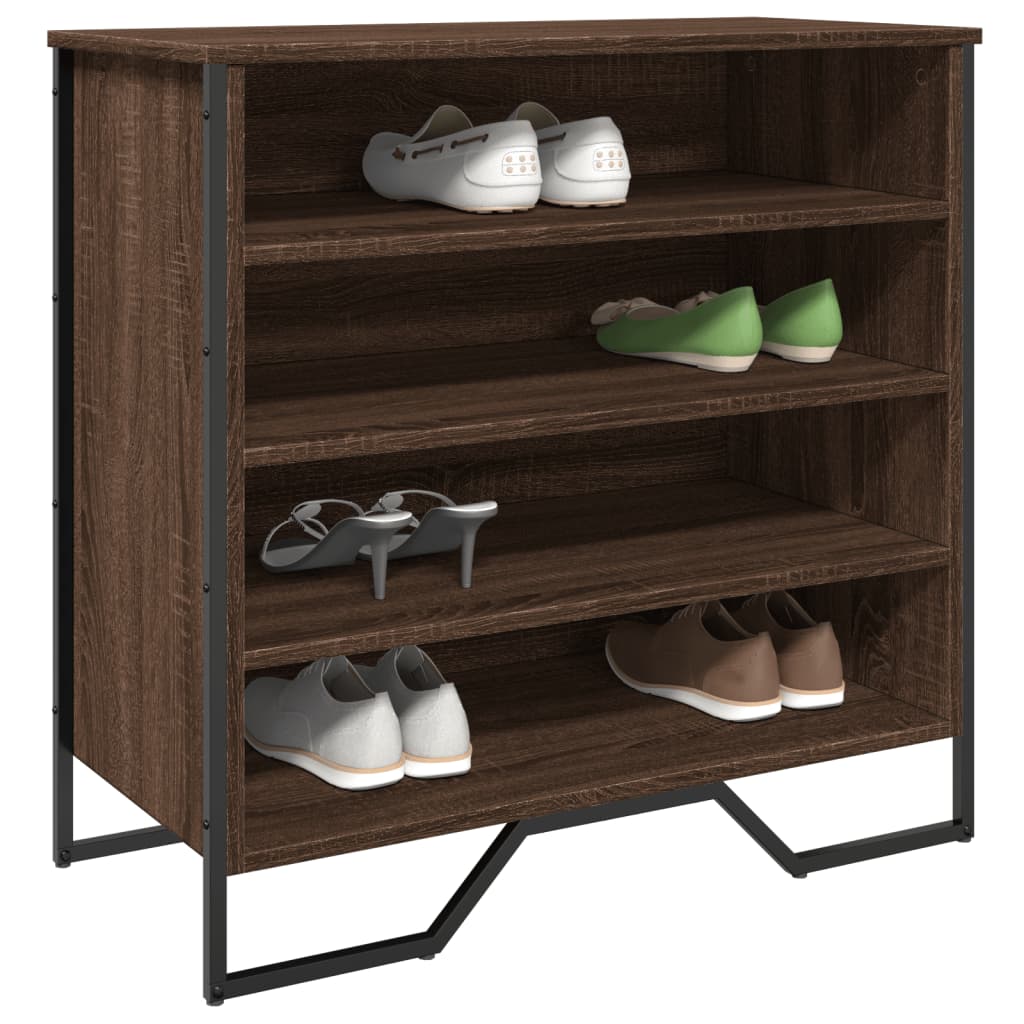 foto del prodotto vidaxl scarpiera rovere marrone 80x38x78 cm in truciolato