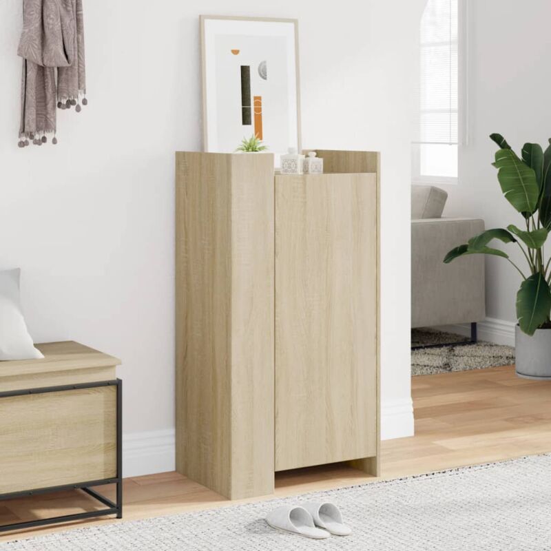 foto del prodotto vidaxl scarpiera rovere sonoma 52x37,5x100 cm in legno multistrato