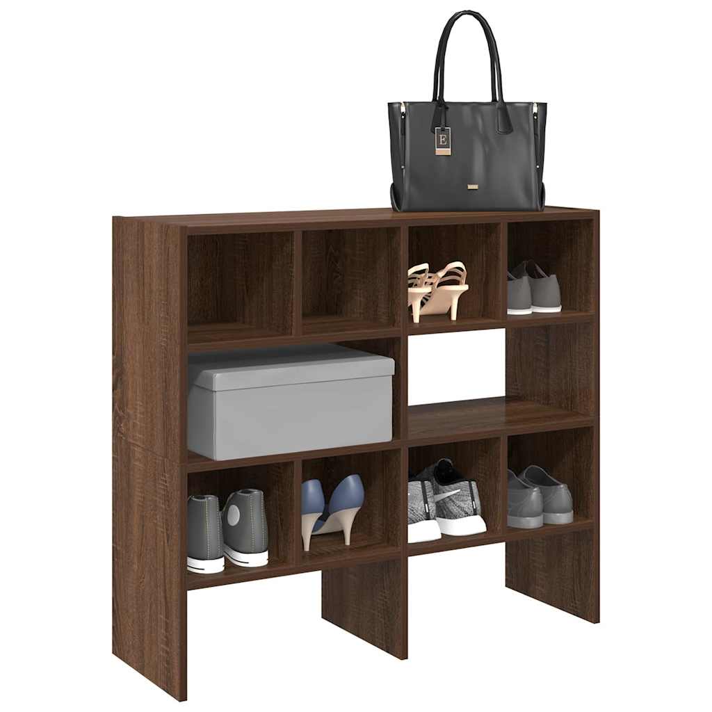 foto del prodotto vidaxl scarpiere 2 pz impilabili rovere marrone 89,5x30x40 cm
