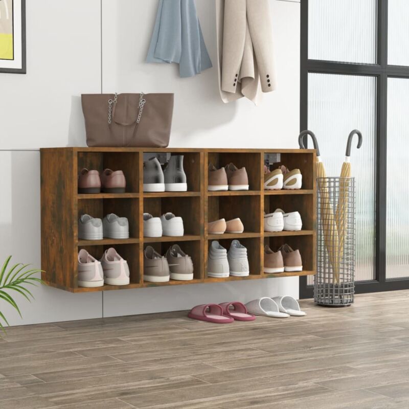 foto del prodotto vidaxl scarpiere 2 pz rovere fumo 52,5x30x50 cm