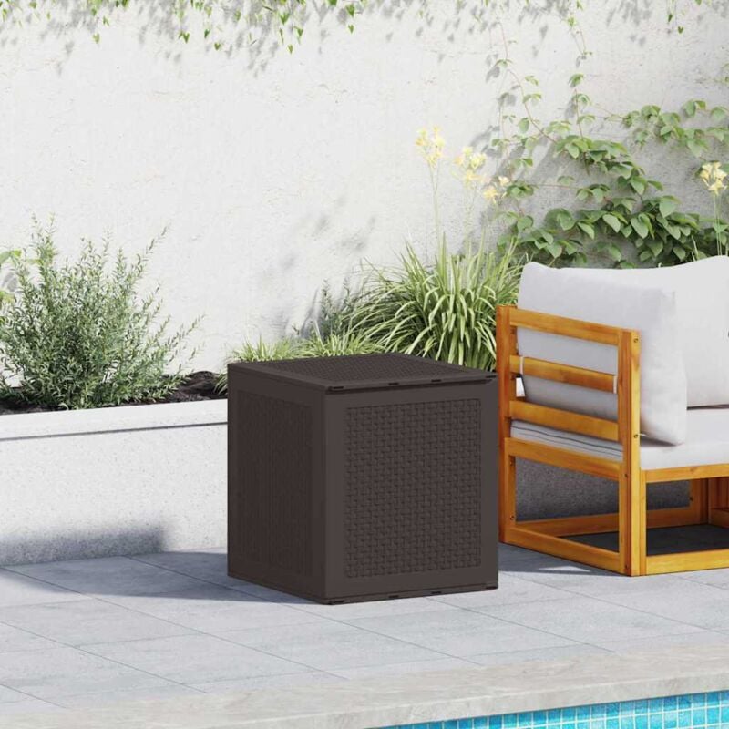 foto del prodotto vidaxl scatola di stoccaggio per giardino marrone 55 x 53 x 57 cm