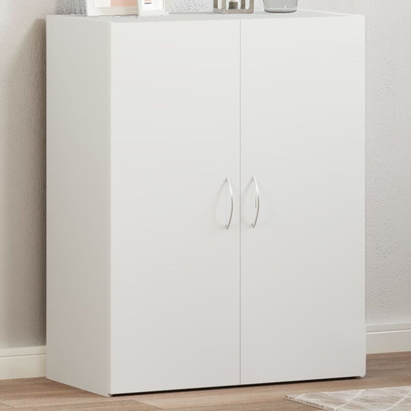 foto del prodotto vidaxl schedario bianco 60x32x77,5 cm in legno multistrato