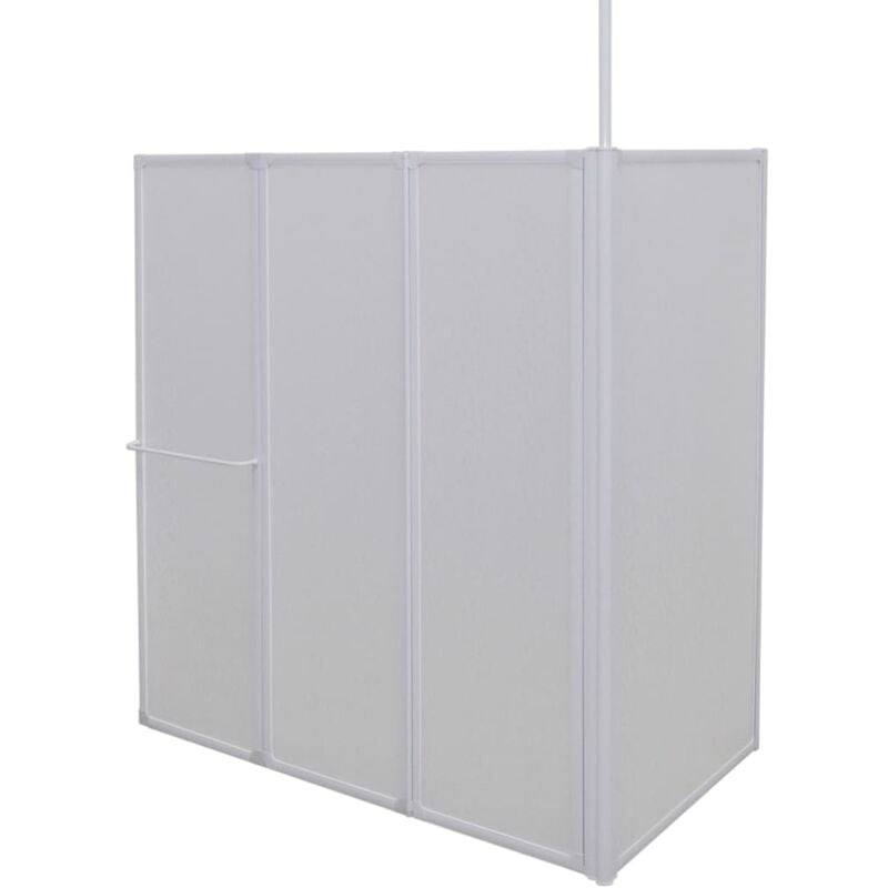 foto del prodotto vidaxl schermo box doccia a l 70 x 120 x 137 cm 4 pannelli pieghevole