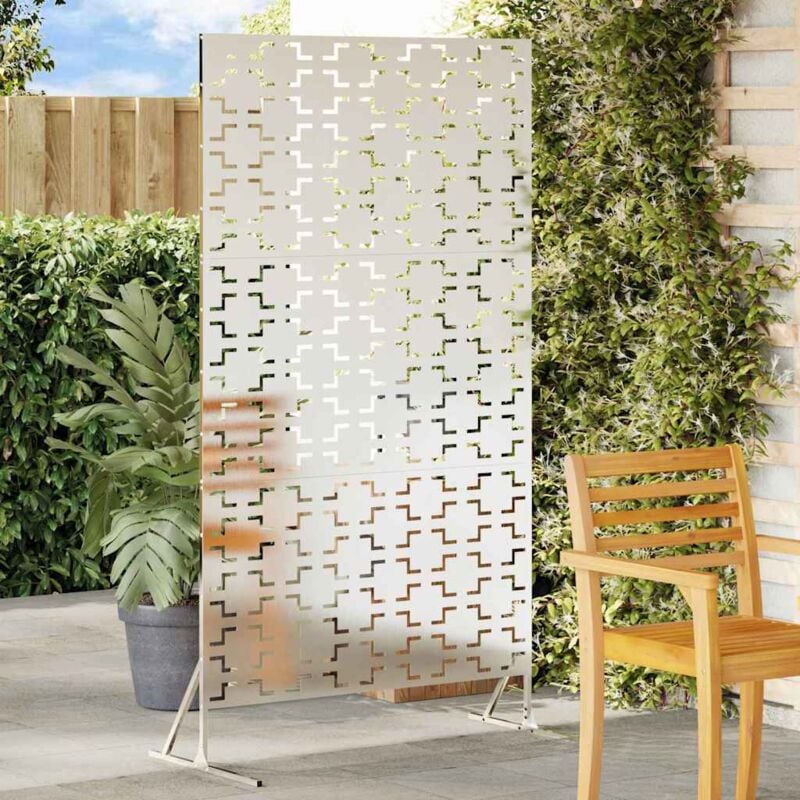 foto del prodotto vidaxl schermo di privacy 100x50x180 cm in acciaio inossidabile