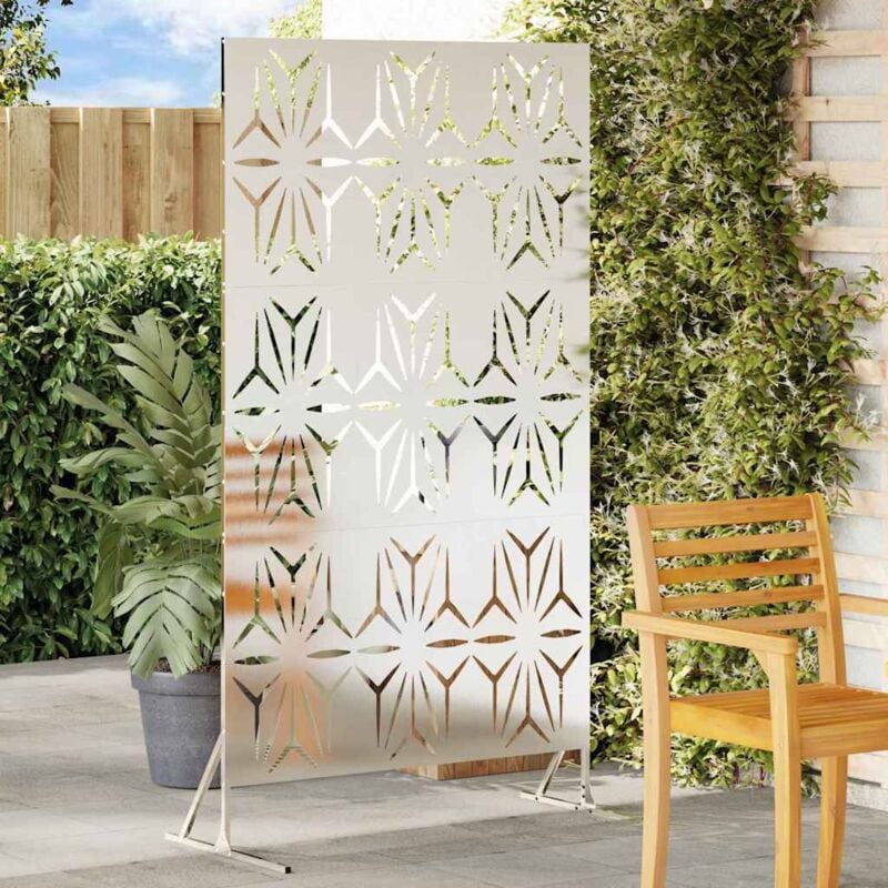 foto del prodotto vidaxl schermo di privacy 100x50x180 cm in acciaio inox