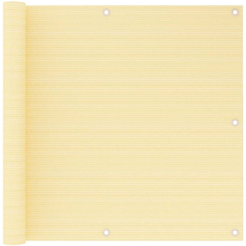 foto del prodotto vidaxl schermo frangivista per balcone beige 90x500 cm in hdpe