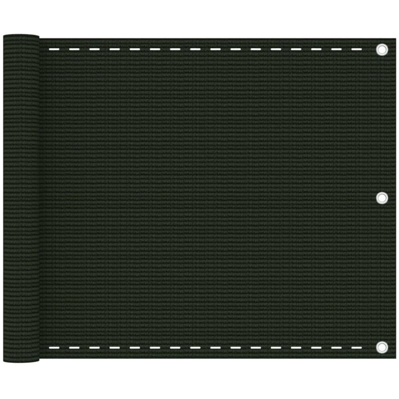 foto del prodotto vidaxl schermo frangivista per balcone verde scuro 75x600 cm in hdpe