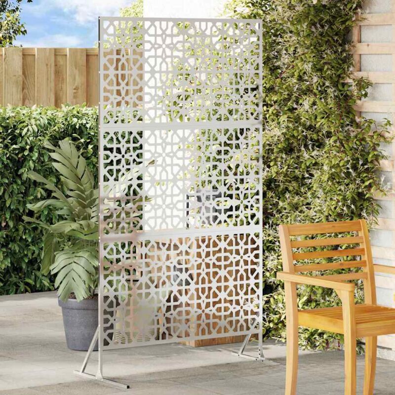 foto del prodotto vidaxl schermo privacy 100x50x180 cm in acciaio zincato