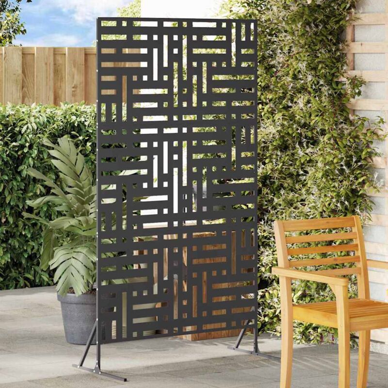foto del prodotto vidaxl schermo privacy 180 cm acciaio nero