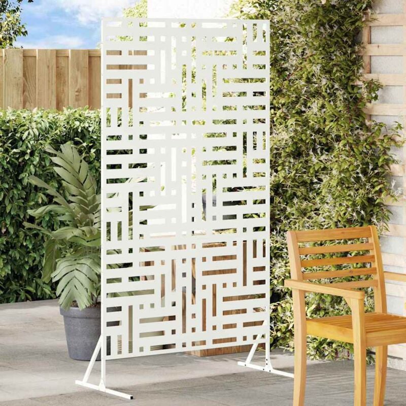 foto del prodotto vidaxl schermo privacy vitaxl bianco 100x50x180 cm in acciaio