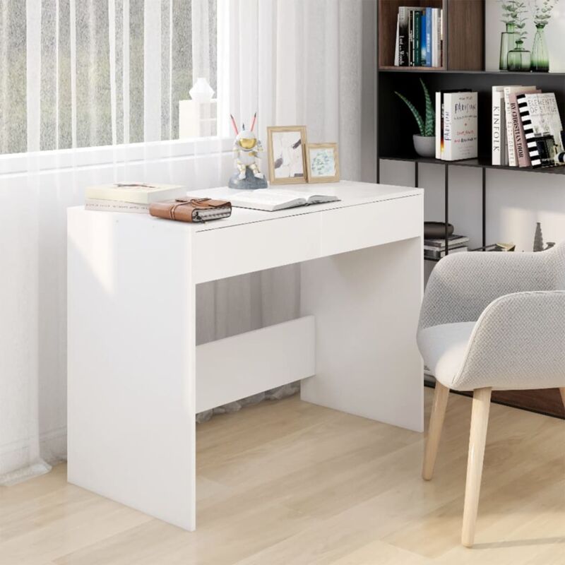 foto del prodotto vidaxl scrivania bianca 101x50x76,5 cm in truciolato