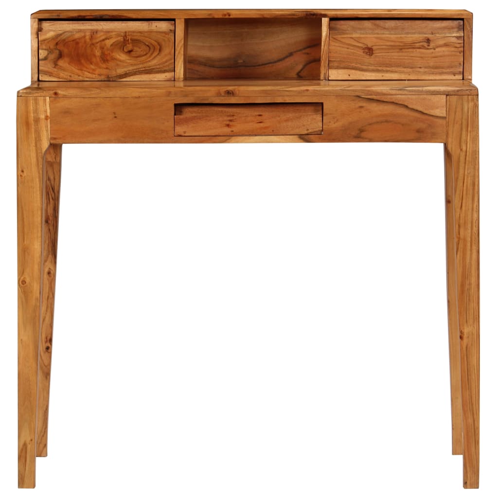 foto del prodotto vidaxl scrivania con cassetti in legno massello 88x50x90 cm