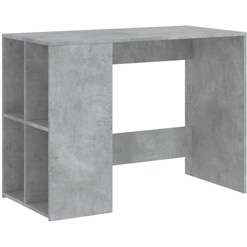 foto del prodotto vidaxl - scrivania grigio cemento 102x50x75 cm in legno multistrato
