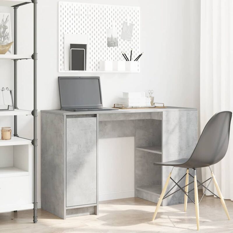 foto del prodotto vidaxl scrivania grigio cemento 120x42x76 cm in legno multistrato