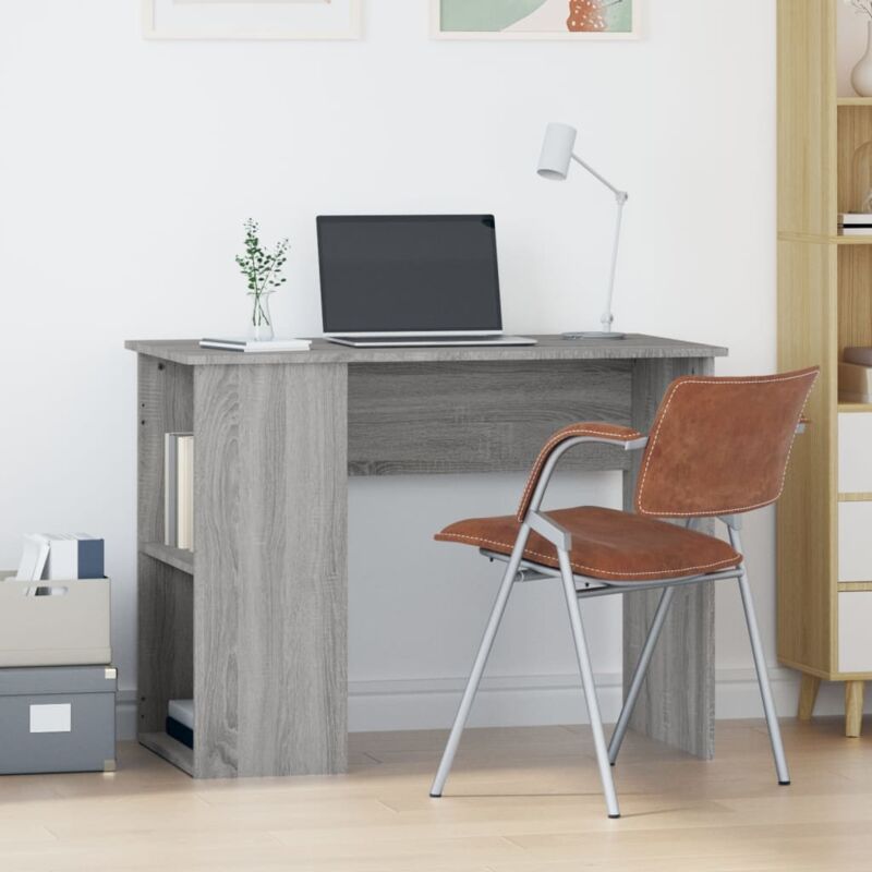 foto del prodotto vidaxl scrivania grigio sonoma 100x55x75 cm in legno multistrato