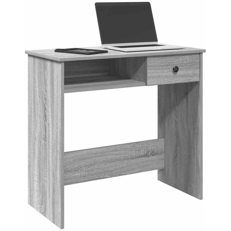 foto del prodotto vidaxl scrivania grigio sonoma 80x40x75 cm in legno multistrato