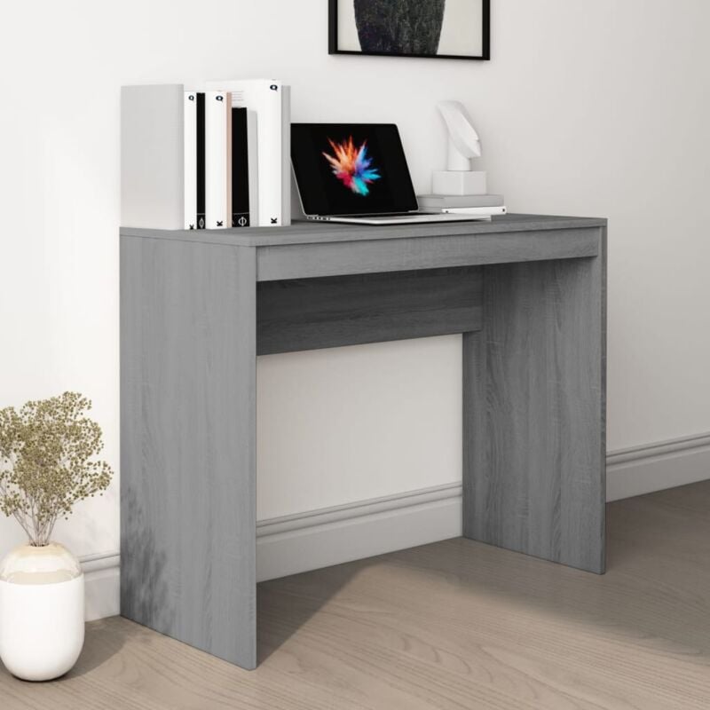 foto del prodotto vidaxl scrivania grigio sonoma 90x40x72 cm in legno multistrato