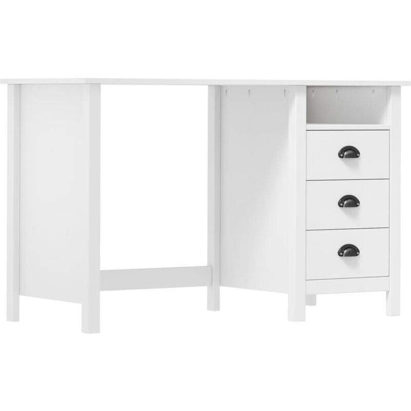 foto del prodotto vidaxl scrivania hill 3 cassetti 120x50x74 cm massello di pino 615928