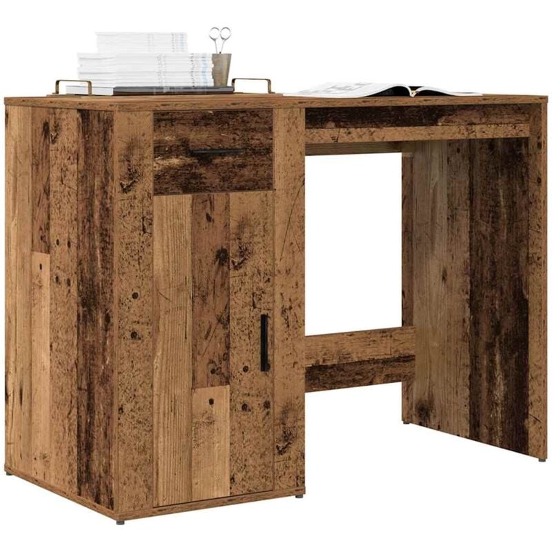 foto del prodotto vidaxl scrivania legno antico 100x49x75 cm in legno multistrato