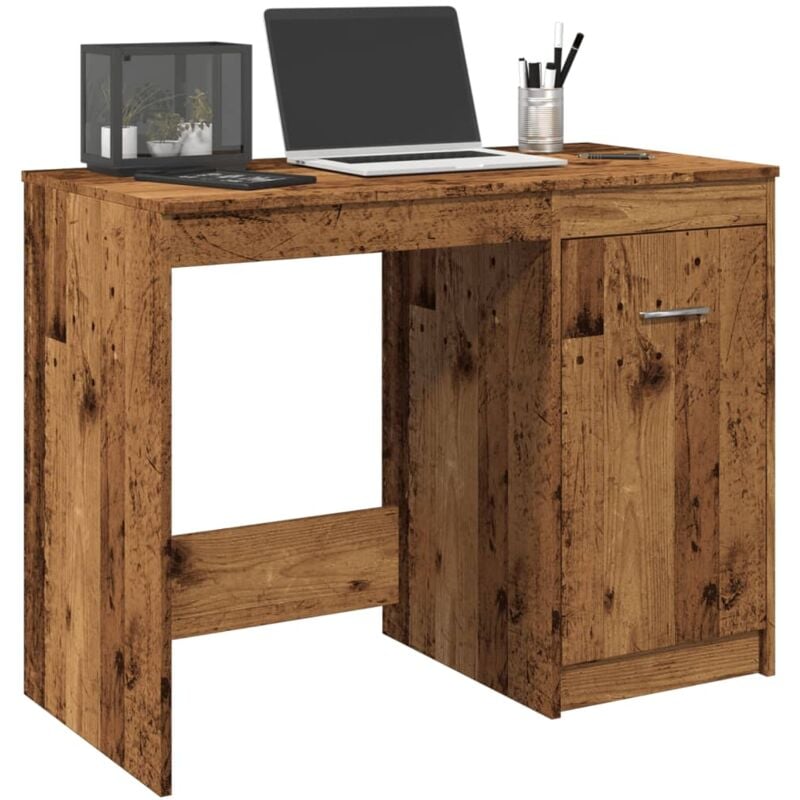 foto del prodotto vidaxl scrivania legno antico 100x50x76 cm in legno multistrato