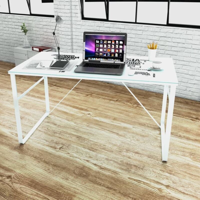 foto del prodotto vidaxl scrivania rettangolare con modello mappa 500264
