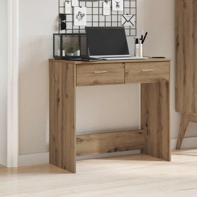 foto del prodotto vidaxl scrivania rovere artigianale 80x40x75 cm in legno multistrato