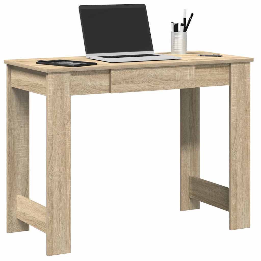 foto del prodotto vidaxl scrivania rovere sonoma 100x45x75 cm in legno multistrato