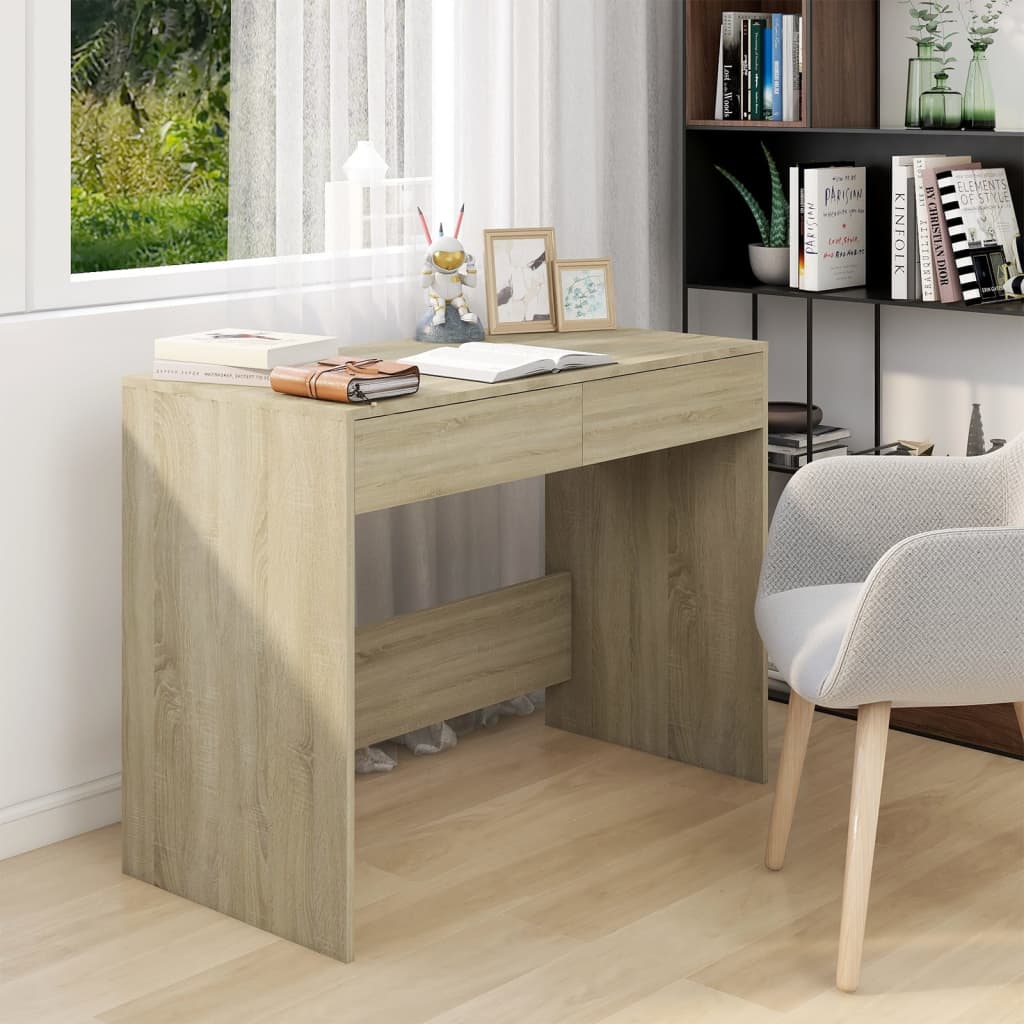 foto del prodotto vidaxl scrivania rovere sonoma 101x50x76,5 cm in truciolato