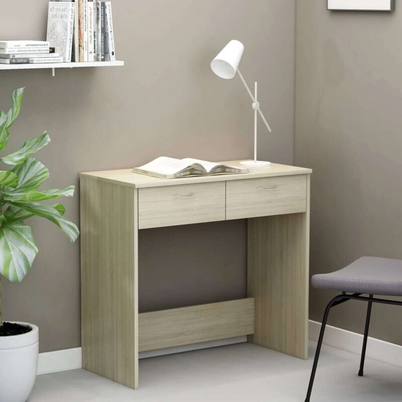 foto del prodotto vidaxl scrivania rovere sonoma 80x40x75 cm in legno multistrato